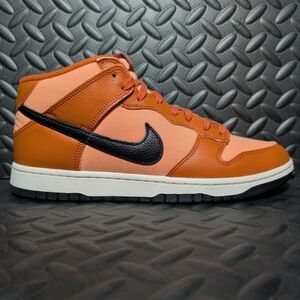 Nike Dunk Mid Amber Brown Dark Russet Black DZ2533-200 size 10.5